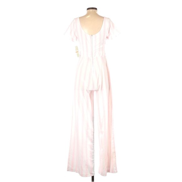 GB Gianni Bini Tie-Front Stripe Jumpsuit S NEW NWT - Picture 9 of 10